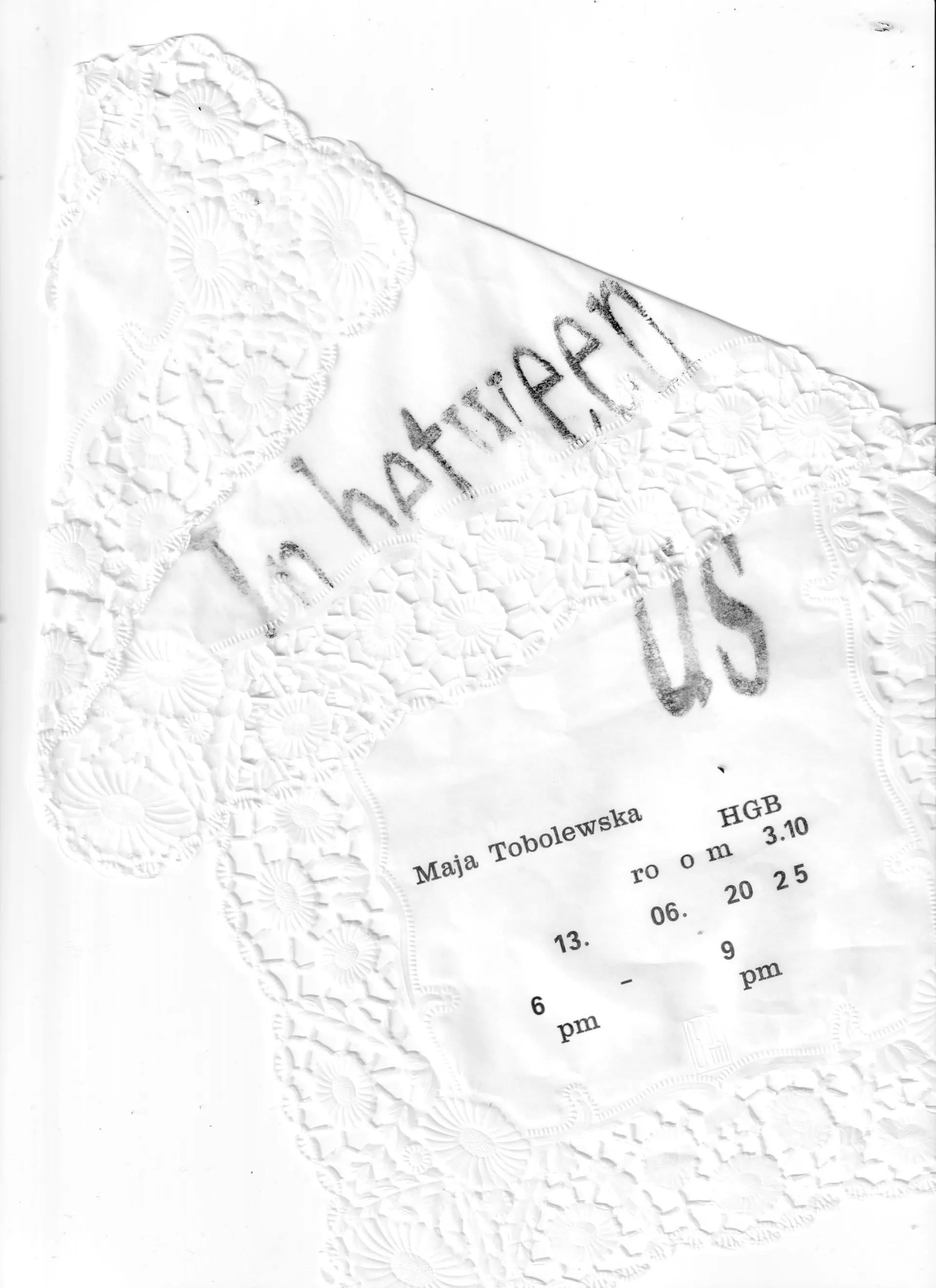 In between us