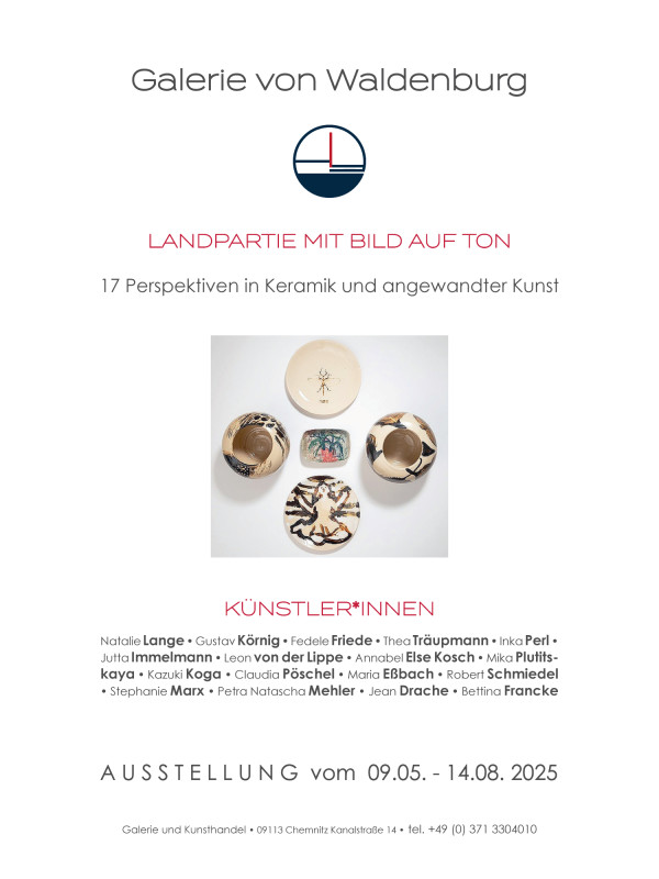 Landpartie mit Bild auf Ton