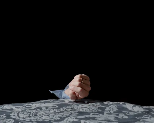 o.T. (Die Hand) Aus: Das perfekte Verbrechen. Zur Ermordung der Realität, mit Jan A. Staiger