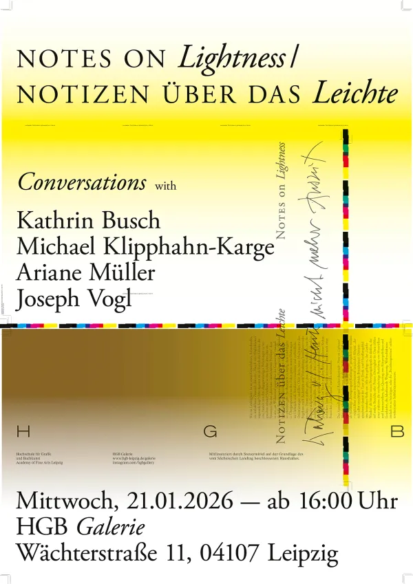 Conversations with Kathrin Busch, Michael Klipphahn-Karge, Ariane Müller, Joseph Vogl