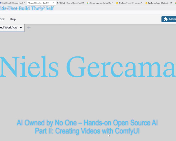 Niels Gercama: AI owned by no-one. Part II: Creating Videos with ComfyUI