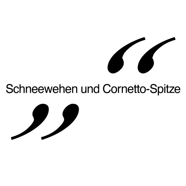 Schneewehen und Cornettospitzen