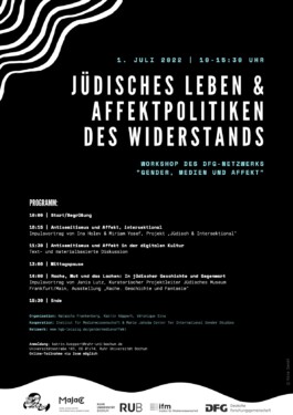 Workshop Jüdisches Leben & Affektpolitiken des Widerstands