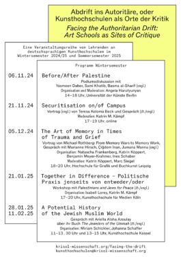 Abdrift ins Autoritäre, oder Kunsthochschulen als Orte der Kritik