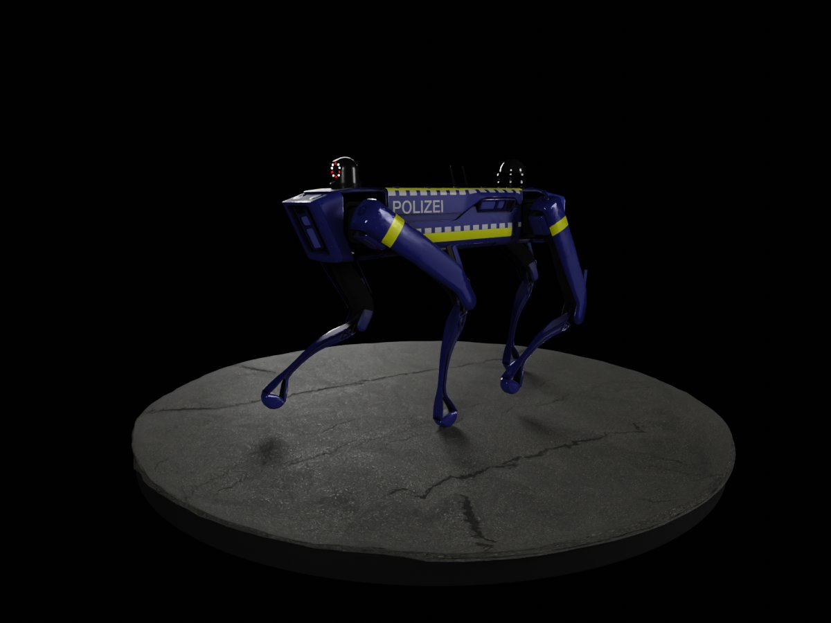 Boston dynamics Roboterhund für garantiert friedliche Polizeieinsätze